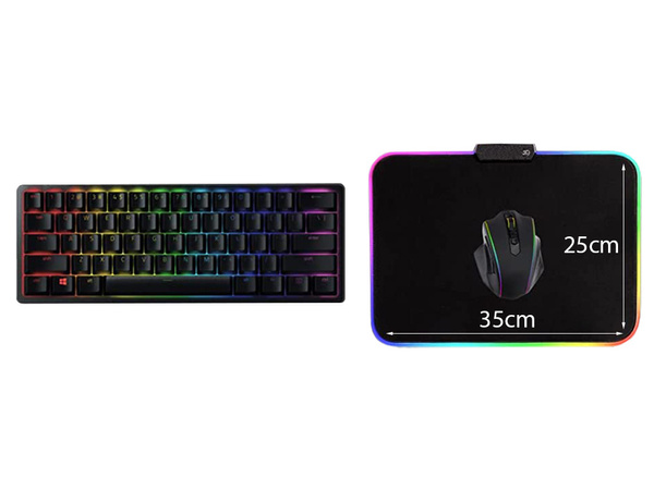 Led gaming egérpad 35x25
