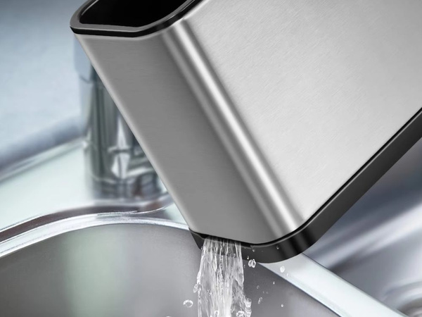 Range-couverts acier inoxydable organiseur de cuisine 4 compartiments plateau