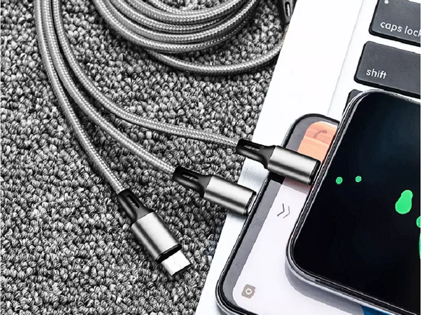 3v1 usb kabel za telefon lightning kabel iphone micro usb tip-c 1,2 m