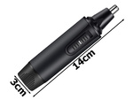 Nose trimmer ear hair remover shaver beard styling eyebrows 3in1