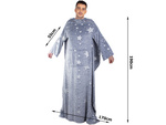 Deka s rukávy fleece teplá mikina župan neonový