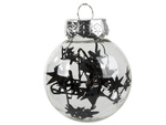 Bombes de choinka pour choin 6cm set de 24 vacances noires
