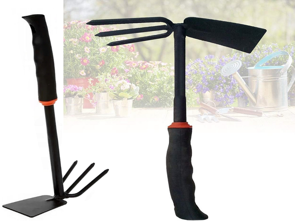 Garden hoe two-sided shovel claw rake hand digger for plants