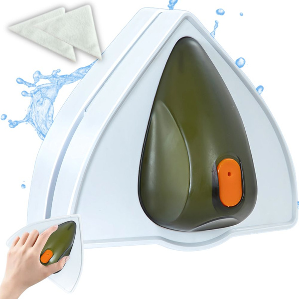 Double-sided window washer magnetic strong squeegee sponge cord set