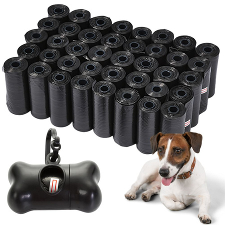Perro caca bolsas 50 rollos fuerte perro + dispensador