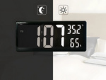 Elektronska budilka digitalna vodena stoječa obesek temperatura vlažnost
