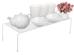 Estante metálico regulable en anchura extensible para cocina organizador blanco