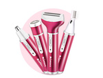 Depilator frauen körper rasierer beine trimmer 4in1 austauschbare tips usb