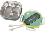 Desayunador con compartimentos cubertero fiambrera para microondas 1000ml