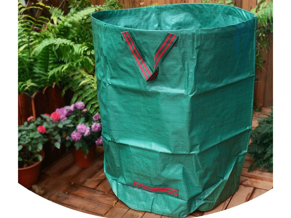 Sac de jardin sac de jardin ramasse feuilles conteneur d'herbe 120l solide grand