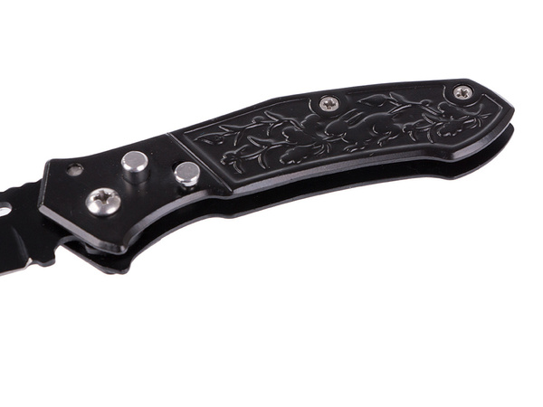 Folding knife steel tactical decorated