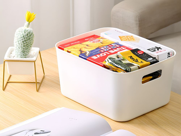 Uzglabāšanas konteiners organizators ar rokturiem universāls 22x27 cm