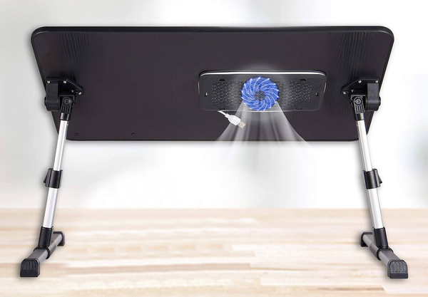 Table pour ordinateur portable table pliante ventilateur de refroidissement