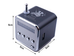 Altavoz inalámbrico portátil mini radio fm led bluetooth móvil microsd
