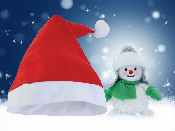 Santa klobúk s bambulou kostým kostým