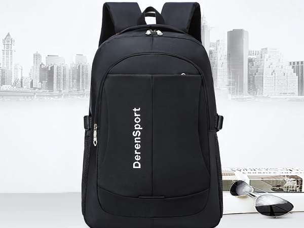 Városi hátizsák iskola ifjúsági sport 10l fekete 2 rekesz laptophoz