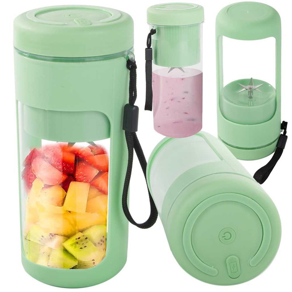 Prenosni brezžični USB mešalnik za smoothie, drobilnik za led, trak za okoli vrat