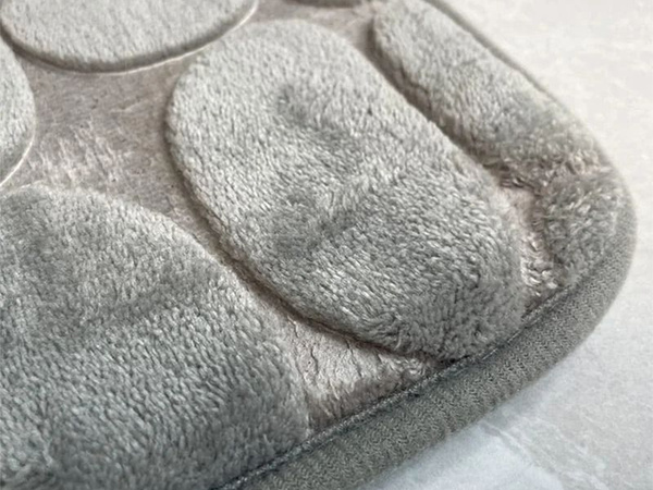 Tapis de salle de bain doux absorbant anti-dérapant grand 80x50 pour la douche