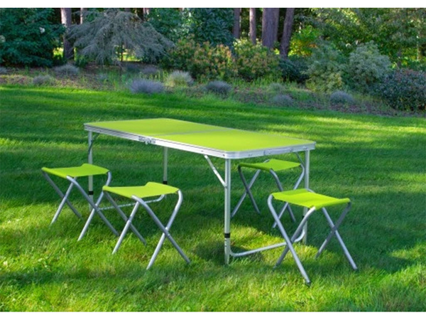 Masă de camping pliabilă masă turistică set cu 4 scaune masă de grădină