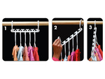 Wardrobe organiser for clothes hangers 8 pcs