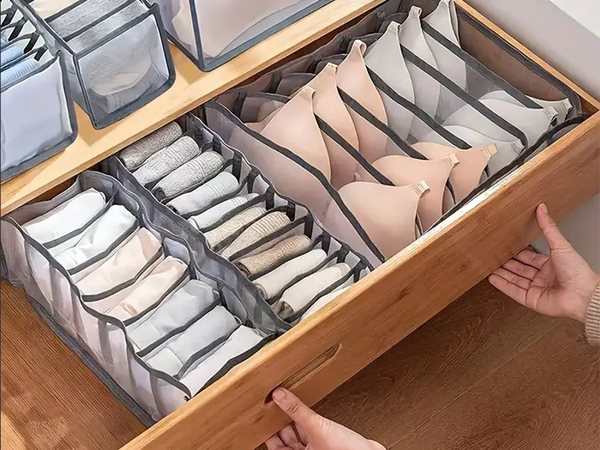 Organisateur de sous-vêtements tiroir à soutiens-gorge armoire 6 compartiments