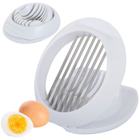 Boiled egg slicer for slicing eggs