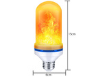 Live flame imitacijos led lemputė e27 9w dekoratyvinė