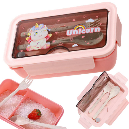 CAJA DE DESAYUNO 1,1L HXD6627 ROSA (72) GAB_A
