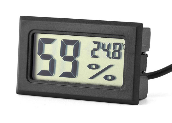 Termometru electronic cu sonda umiditate ceas