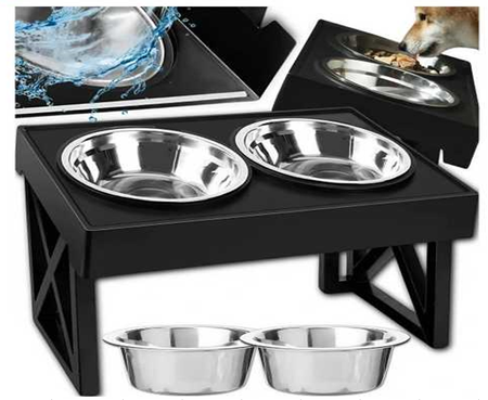 DVOJNA POSODA ZA PSA NA STOJALU (6)