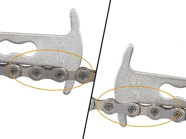 Mērinstruments velosipēda ķēdes nodiluma mērīšanai