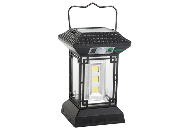 Lampara solar con sensor de movimiento crepuscular 5 modos 60 led cob con mando a distancia