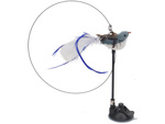 Cat rod interactive toy with suction cup movable birdie