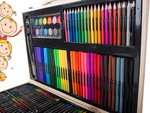 Set de arte para pintar estuche madera 180