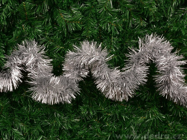 Vianočná reťaz christmas chandler 2 m strieborná reťaz