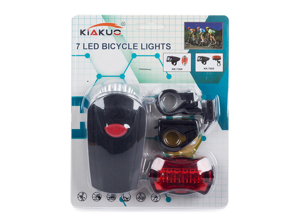 Feux de vélo avant arrière 7+5 led