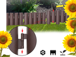 Ograja palisada garden barrier 215cm 8 elem.
