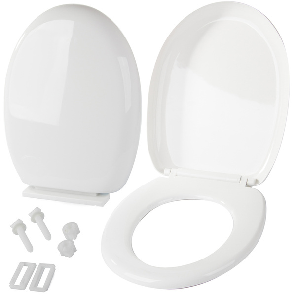 Universal free-floating toilet seat