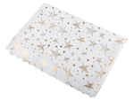 Mantel navidad estrellas blancas copos de nieve 140x220cm