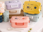 Lunchbox hommikusöögi konteiner lõunasöögi lahtritega söögiriistad