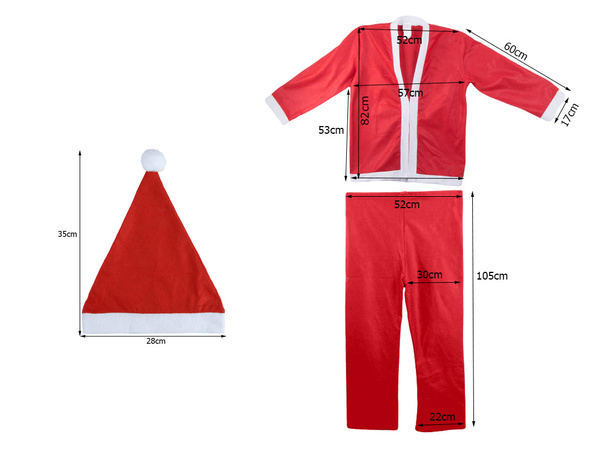 Padre navidad disfraz barba sombrero