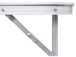 Travel table folding garden table handle large 180x60 case