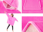 Teplá mikina oversize deka xxl 2v1 hrubý fleece