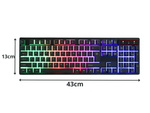 Gaming keyboard led backlit