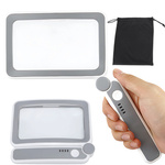 Loupe de lecture éclairée 4x avec éclairage led