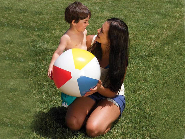 Ballon de plage multicolore pour enfants 30 cm pour la piscine