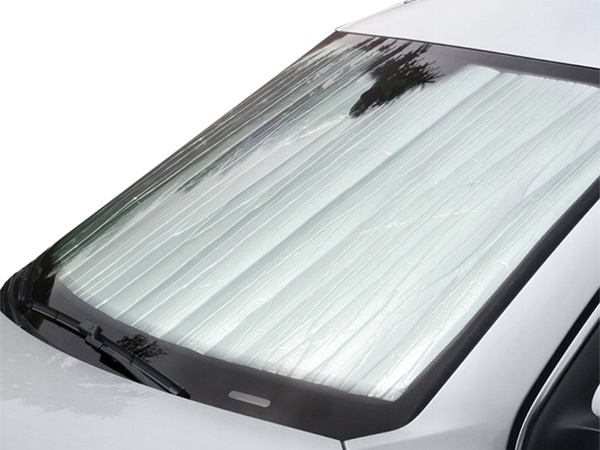 Sun visor for the front rear window of a car mat
