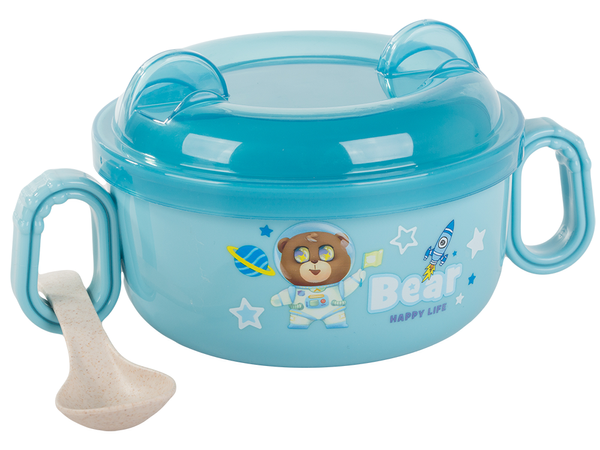 Sada nádobí na krmení miska na dětskou stravu s rukojetí lžíce