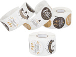 Pegatinas decorativas de navidad en rollo de 500 piezas feliz navidad