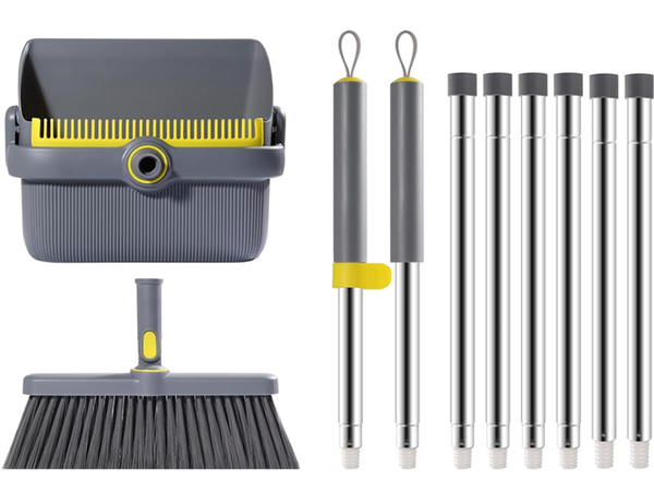 Komplet za pometanje lenega človeka hitrejša krtača mop čiščenje brisalec prahu 2v1